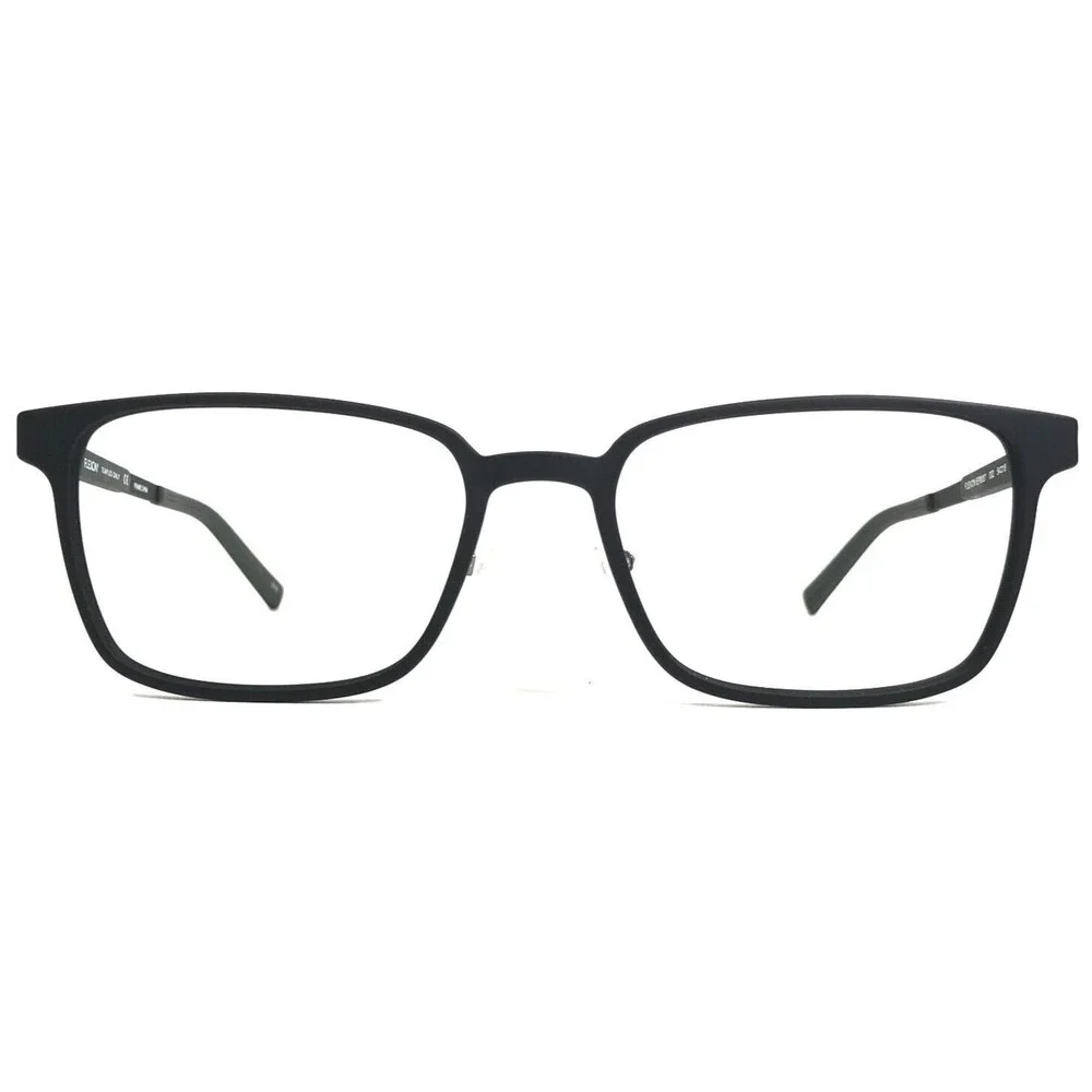 Flexon Eyeglasses Frames EP8007 002 Matte Black Gray Square Full Rim 54-18-145